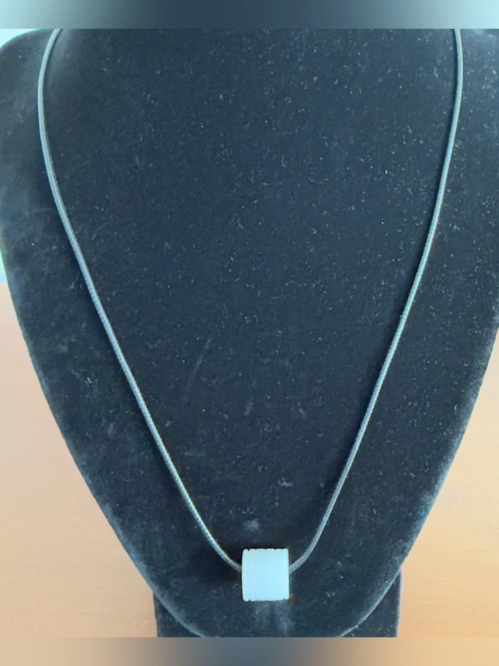 Grade A Burma Jade Lavender Hand-Carved Barrel Pendant